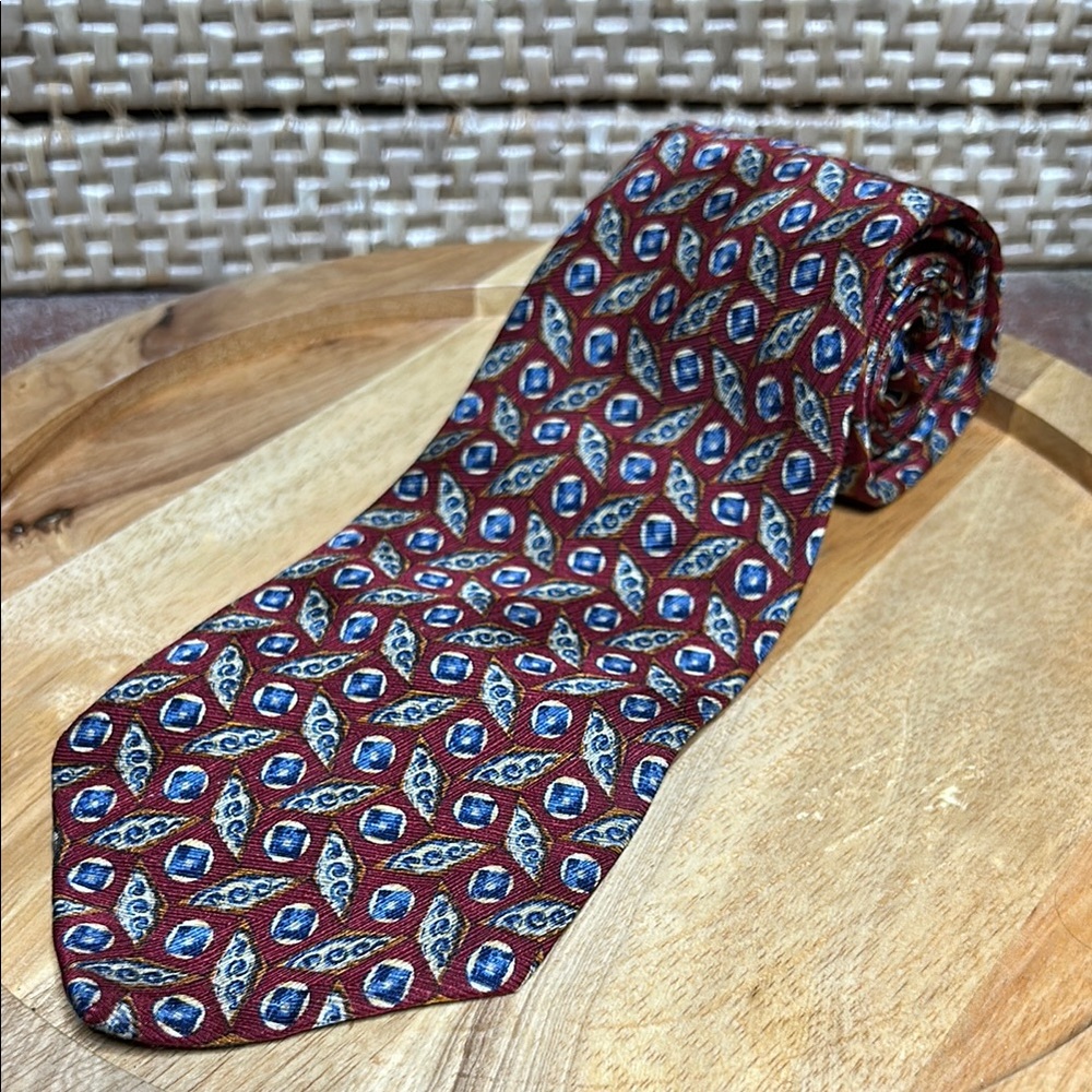 Meeting Street Classic Red and Blue Italian Silk Tie